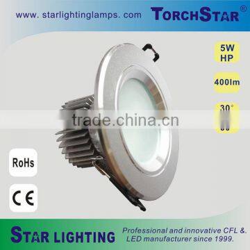 5W high power brighter round LED ceiling lighting