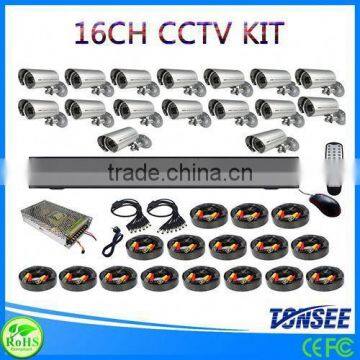 cctv spare parts,16CH bullet outdoor cctv camera dvr kit,8ch cctv camera dvr kit