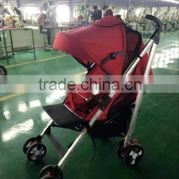 Pink baby stroller with 4wheels