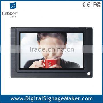 7 inch lcd motion sensor lcd monitor all in one advertising player