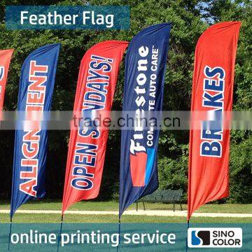 Custom High Quality Polyester Flag Beach Flag Giant Advertising Flag