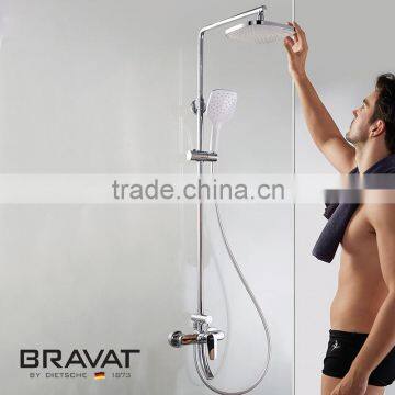 Single Handle Wall Mounted Shower Bar contemporary design rain shower faucet F6173218CP-A