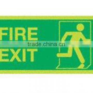 Photoluminous fire exit sign/photoluminescent fire exit signs