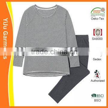 Hot Sale Basic Soft Cotton Women Nightgown Women Knitting Nightgown Set