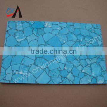 luxury Turquoise stone slab with green