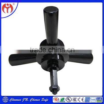 NEW DESIGN Jianning Security 3 Spoke Satin Chrome Matte Black Safe Handle JN 717-3 photo-3