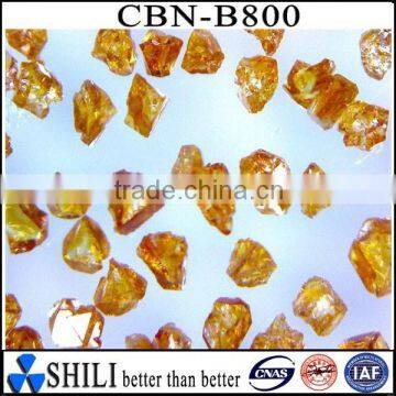 Synthetic amber cubic boron nitride CBN mono crystal powder