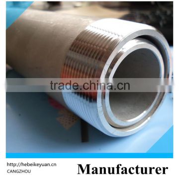 stainless steel threaded pipe nipples and pipe sch80