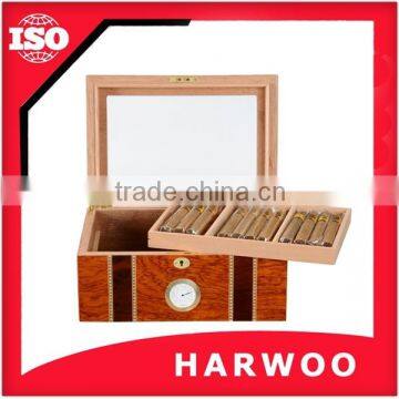 Wholesale wooden cigar boxes with a tray