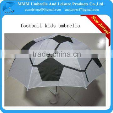 2014 carton duck shape design kids football print umbrellas