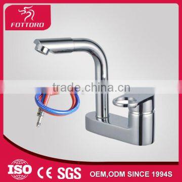 Two pieces into one brass basin mixer MK25006