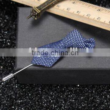Western Classic Tie Shaped Lapel Pin,Fashion Plaided Long Needle Pins For Dresses photo-6