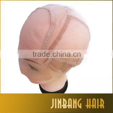 2016 New Premium Human Hair Brazilian Front Lace Wig Caps for Making Wigs