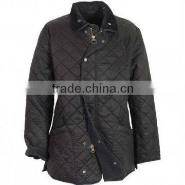 Men diamond quilted jacket