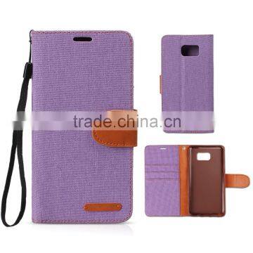 Fashion New Design Canvas Wallet Case for Iphone6/note5 photo-2