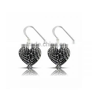 Sterling Silver 92 Angel Wings Earrings