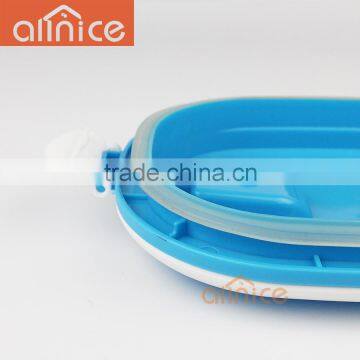 Allnice Multilayer Rectangle Design Candy Color Thermos pp Inner Stainless Steel Food Lunch Box/food Carrier for Students photo-6