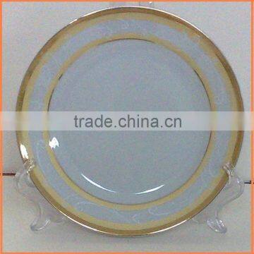 10.5" round porcelain plate