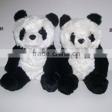 The plush of panda toy