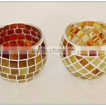 Mosaic Glass and Tealight