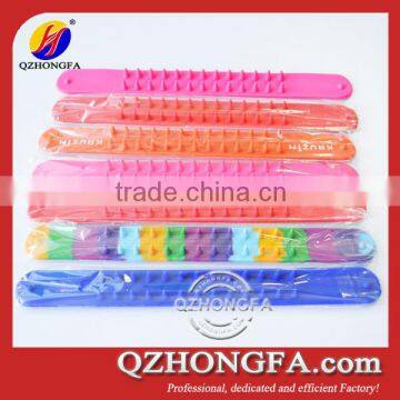 Cool Silicone Rubber Slap Bracelets with Nail Design