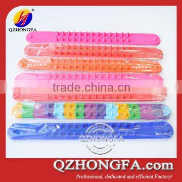 Cool Silicone Rubber Slap Bracelets With Nail Design