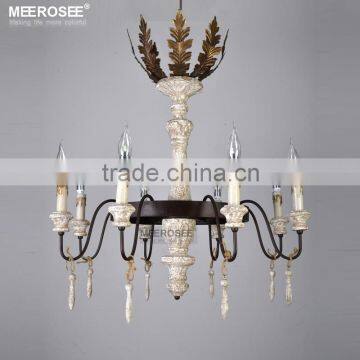 Wholesale Vintage Decor Rustic Iron Chandelier Vintage Chandelier Light for Living Room Dining Room MD018-L8