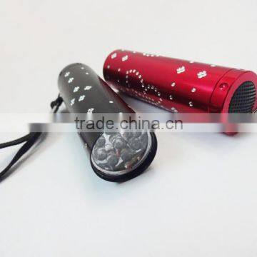 Onlystar GS-8019 Factory Supply 9led Torch Light Aluminum Alloy Pocket Size Led Flashlight photo-4
