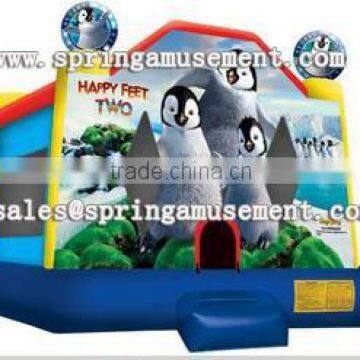 happy penguin inflatable jumping castles or inflatable bouncy castle sp-pp045