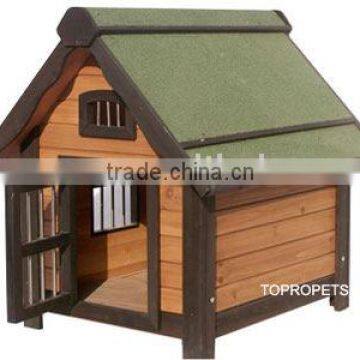 wooden dog kennel