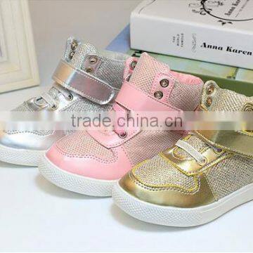 2015 new arrivals fashion girls design high pu autumn shoes