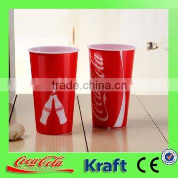 2014 Hot! Promotion 500ml/18oz plastic cup