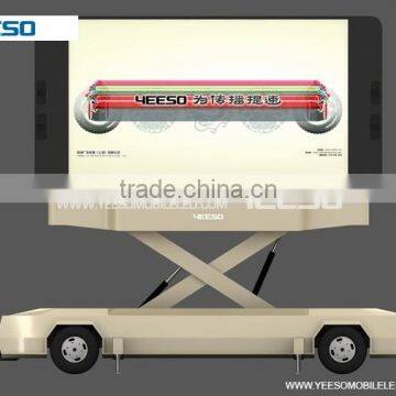 YEESO Mobile LED Advertising Trailer, Advertising Outdoor LED Display Screen, YES-T12