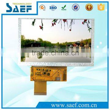 5" inch LCD TFT panel 800x480 dots without touch display RGB interface 40 pins