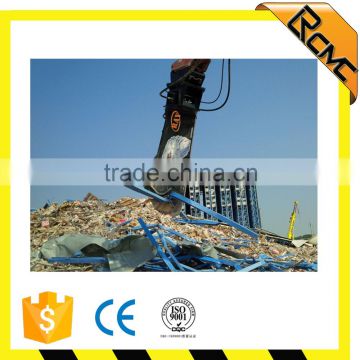 Excavator demolition shear/cutting machine/ steel or concrete shear