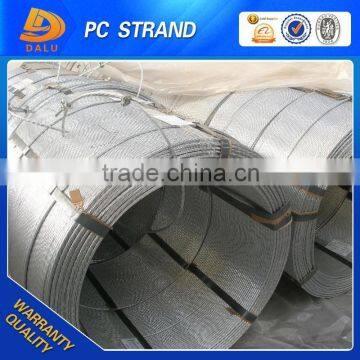 YB/T 152-1999 15.2mm/15.7mm Hot-dip Zinc-coated PC Steel Strand