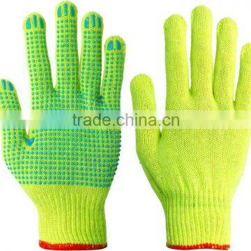 Industrial Labor Cotton PVC Gloves made in China