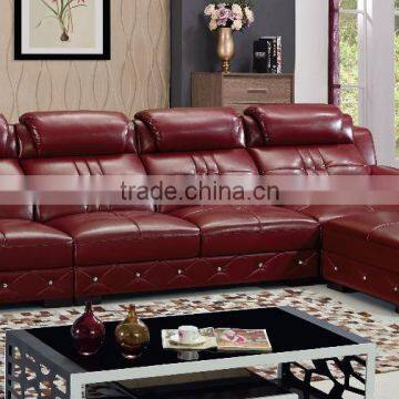 Suofeige modern Italian style living room sofa red 6819