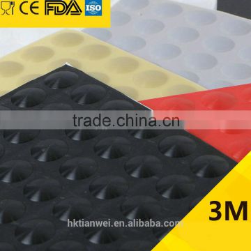 14.7*2mm Buffer Bumper Stop Cushion Glass Foot Cupboard Door Pads Adhesive Silicone Feet Bumper