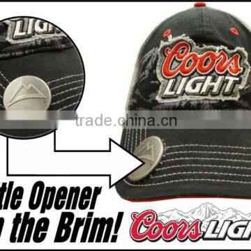 beer cap with built in embossed bottle opener