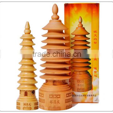 Peach wooden Pagoda,wen chang pagoda hot sales