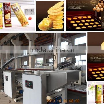 2015 hot sale no fried potato chips production line / potato biscuit production line/potato chips machine