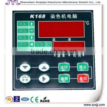 Mechanical machine membrane switch/keypad/panel/stickers with crystal window