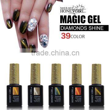 New arrived magnetic diamond cat eye uv gel nails supplies wholesale