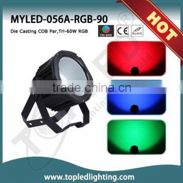 COB Tri-60W RGB 90degree LED COB Par Light