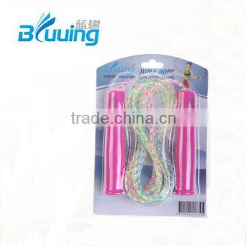 cheap colorful adjustable rainbow jumping rope