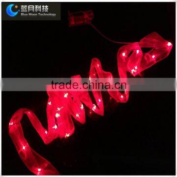 For wedding and Xmas day 20leds naked wire led string light with ribbon and pvc tube