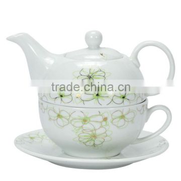 T00401-B porcelain coffee table set ceramic tea pot/tea kettle