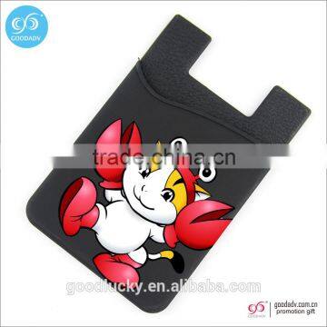 Guangzhou Factory Direct 3M Silicone Card Holder Adhesive Back Smart Mobile Phone Card Holder