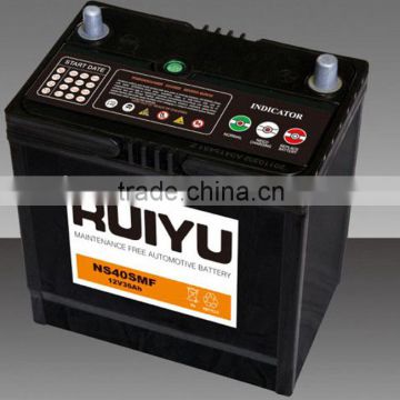 Best price auto battery 12v36ah dry charged car battery for car